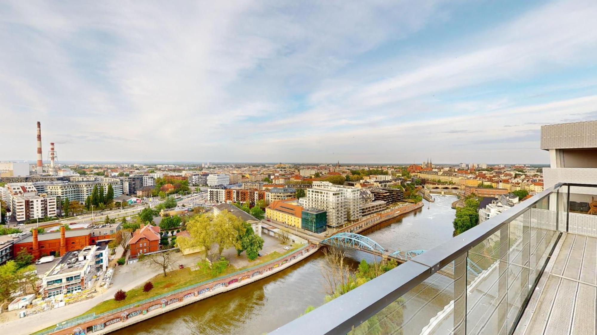 Family House By The River Odra -Panoramic Terrace - 3Room Apartment With 2 Separate Bedrooms And 2 Balconies By Wroapart-Pl- Perfect For Family & Business Stays Breslavia Exterior foto